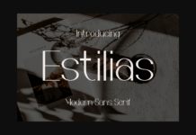 Estilias Font Poster 1