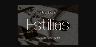 Estilias Font Poster 1