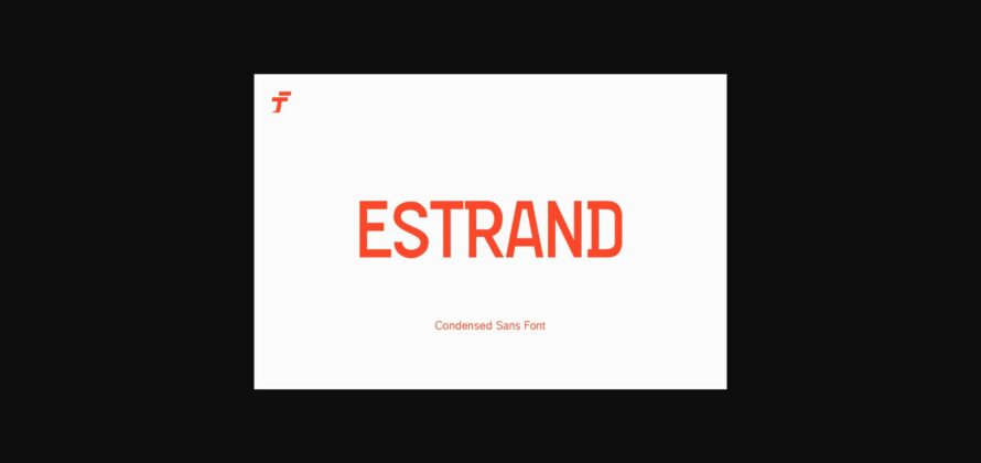 Estrand Font Poster 3