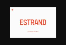 Estrand Font Poster 1