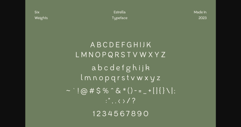 Estrella Font Poster 4