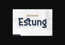 Estung Font Poster 1