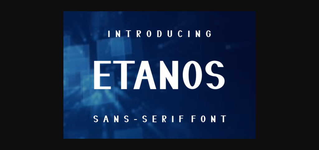 Etanos Font Poster 3