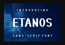 Etanos Font Poster 1