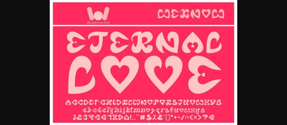 Eternal Love Font Poster 3