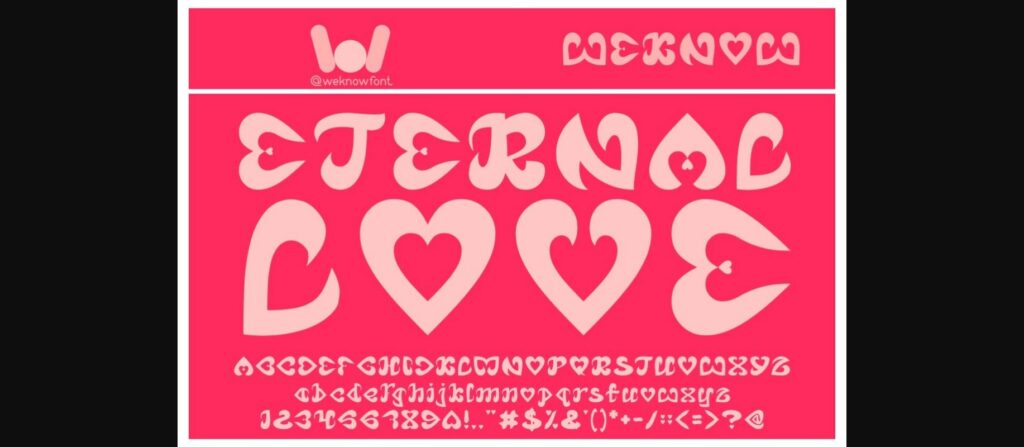 Eternal Love Font Poster 1