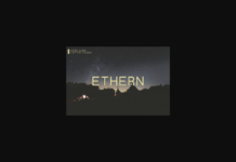 Ethern Font Ethern Font Poster 1