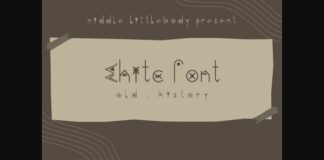 Ethic Art Font Poster 1