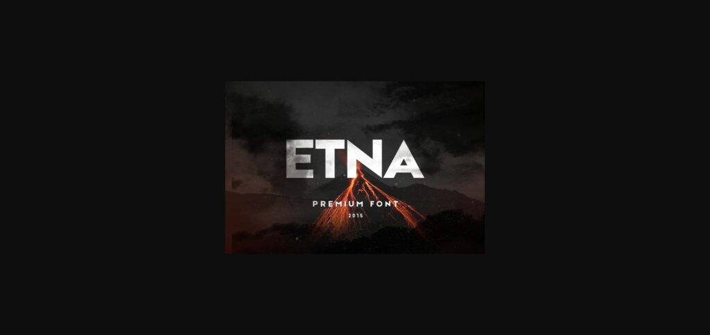 Etna Font Poster 3