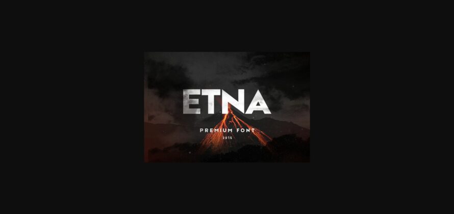 Etna Font Poster 3