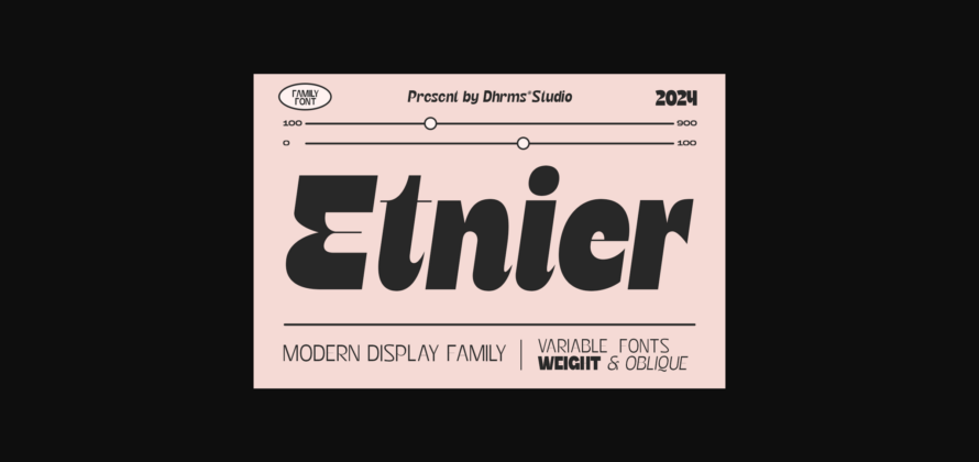 Etnier Font Poster 3