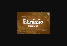Etnizio Font Poster 1