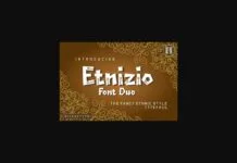 Etnizio Font Etnizio Font Poster 1