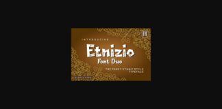 Etnizio Font Poster 1