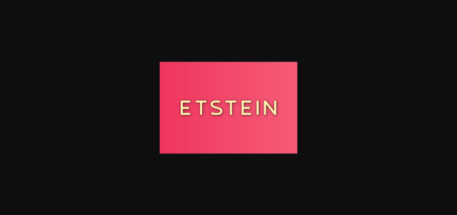 Etstein Font Poster 3