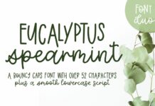 Eucalyptus Spearmint Font Poster 1