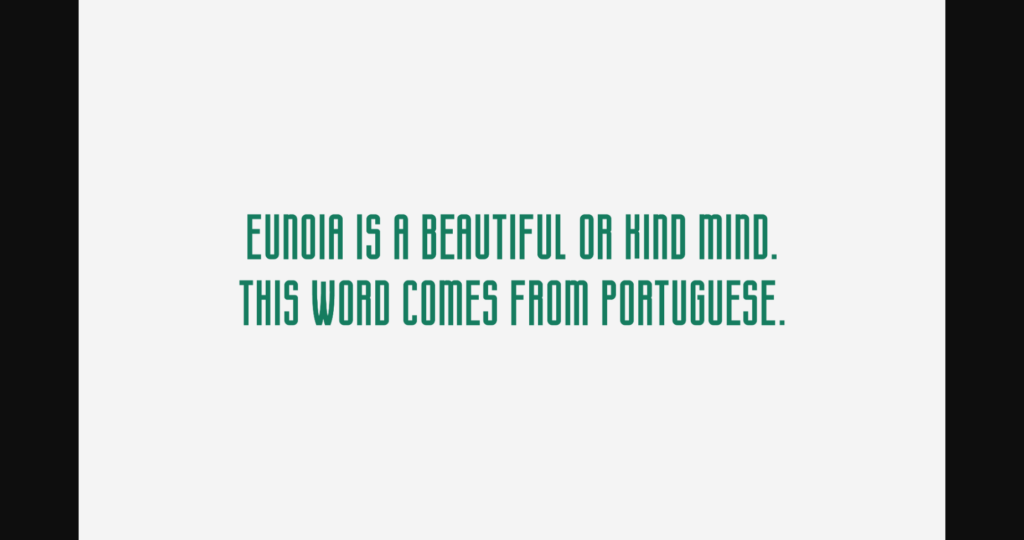 Eunoia Font Poster 4