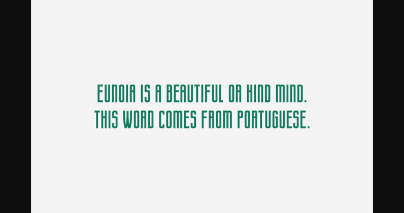 Eunoia Font Poster 4