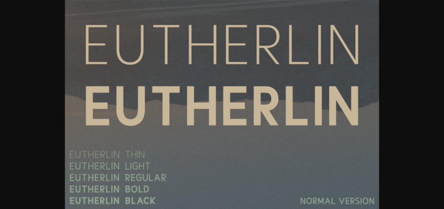 Eutherlin Font Poster 3