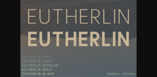 Eutherlin Font Poster 1
