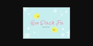 Eva Duck Fu Font Poster 1