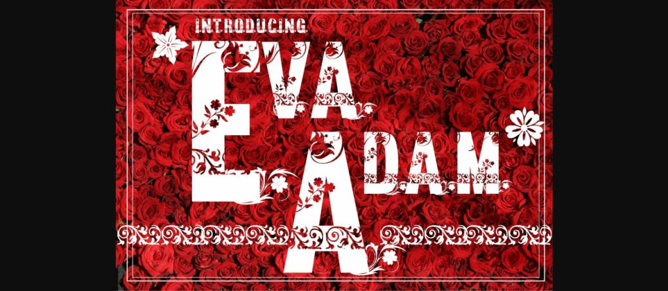 Eva and Adam Font Poster 3