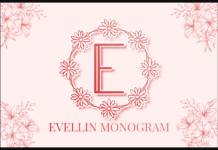 Evellin Monogram Font Poster 1