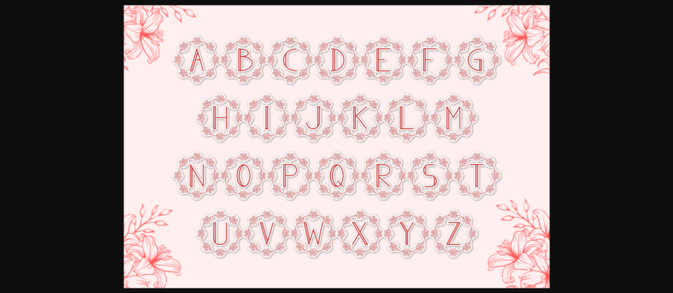 Evellin Monogram Font Poster 6