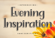 Evening Inspiration Font Poster 1