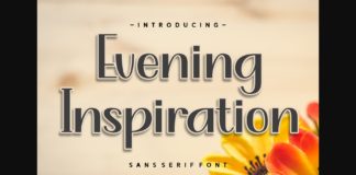 Evening Inspiration Font Poster 1