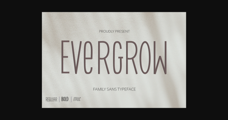 Evergrow Font Poster 3