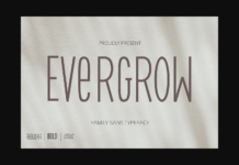 Evergrow Font Poster 1