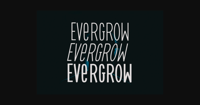 Evergrow Font Poster 4