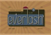 Everlash Font Everlash Font Poster 1