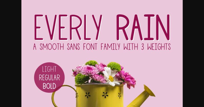 Everly Rain Font Poster 3