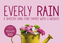 Everly Rain Font Poster 1