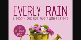 Everly Rain Font Poster 1