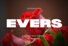 Evers Font Poster 1
