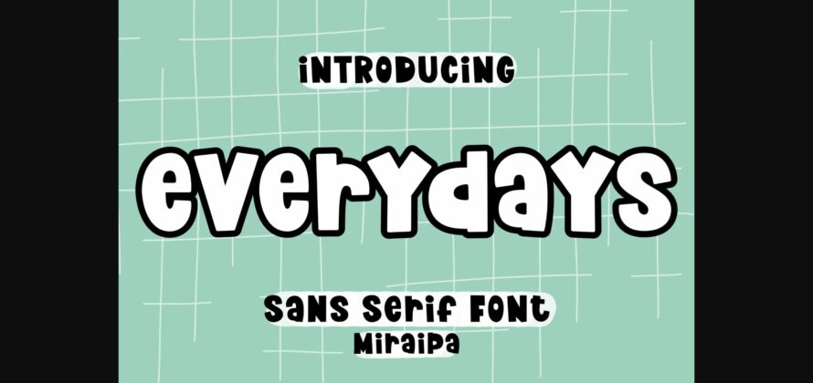 Everydays Font Poster 3