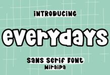 Everydays Font Poster 1