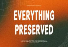 Everything Preserved Font Poster 1