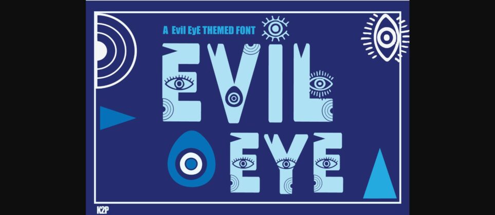 Evil Eye Font Poster 3