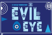 Evil Eye Font Poster 1