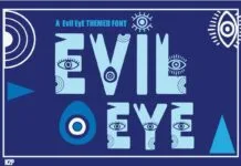 Evil Eye Font Evil Eye Font Poster 1