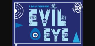 Evil Eye Font Poster 1