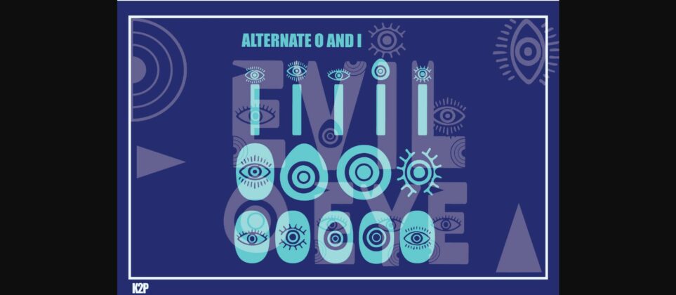 Evil Eye Font Poster 7