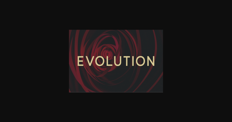 Evolution Font Poster 3