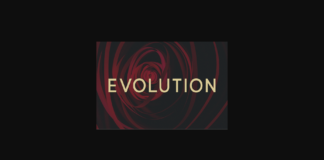 Evolution Font Poster 1