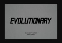 Evolutionary Font Poster 1