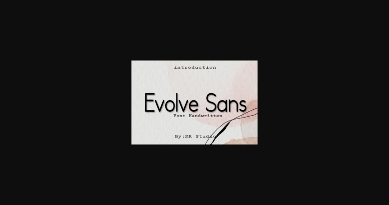 Evolve Sans Font Poster 3